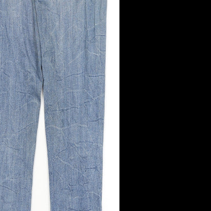 Womens UK Size 12 Preworn Regular Fit Skinny Blue Jeans