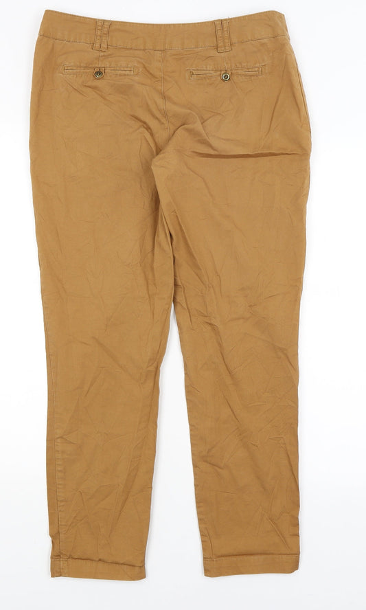 Pimkie Womens Brown   Chino Trousers Size 8 L27 in