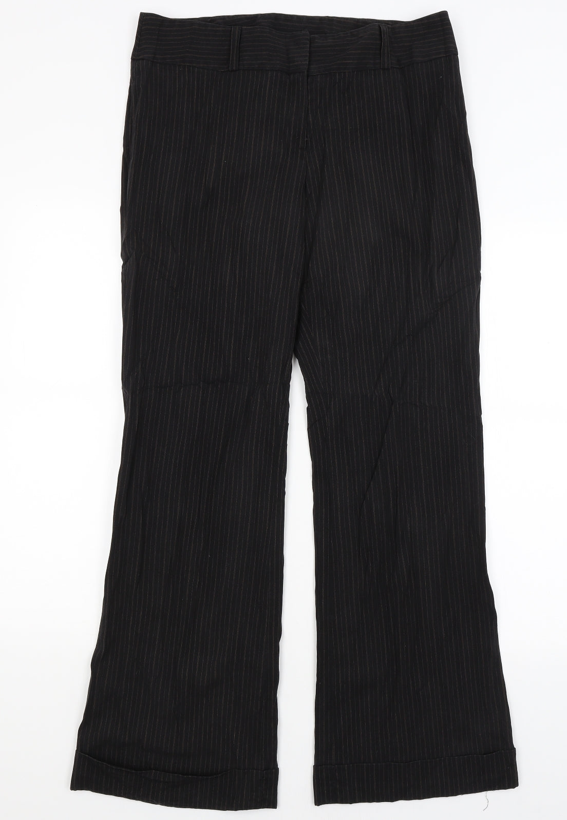 Womens UK Size 14 Dorothy Perkins Regular Fit Dress Pants Black Trousers