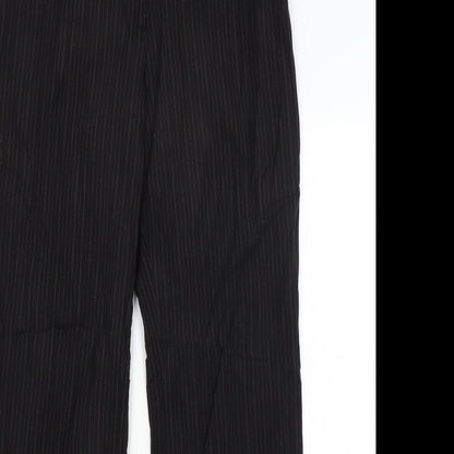 Womens UK Size 14 Dorothy Perkins Regular Fit Dress Pants Black Trousers