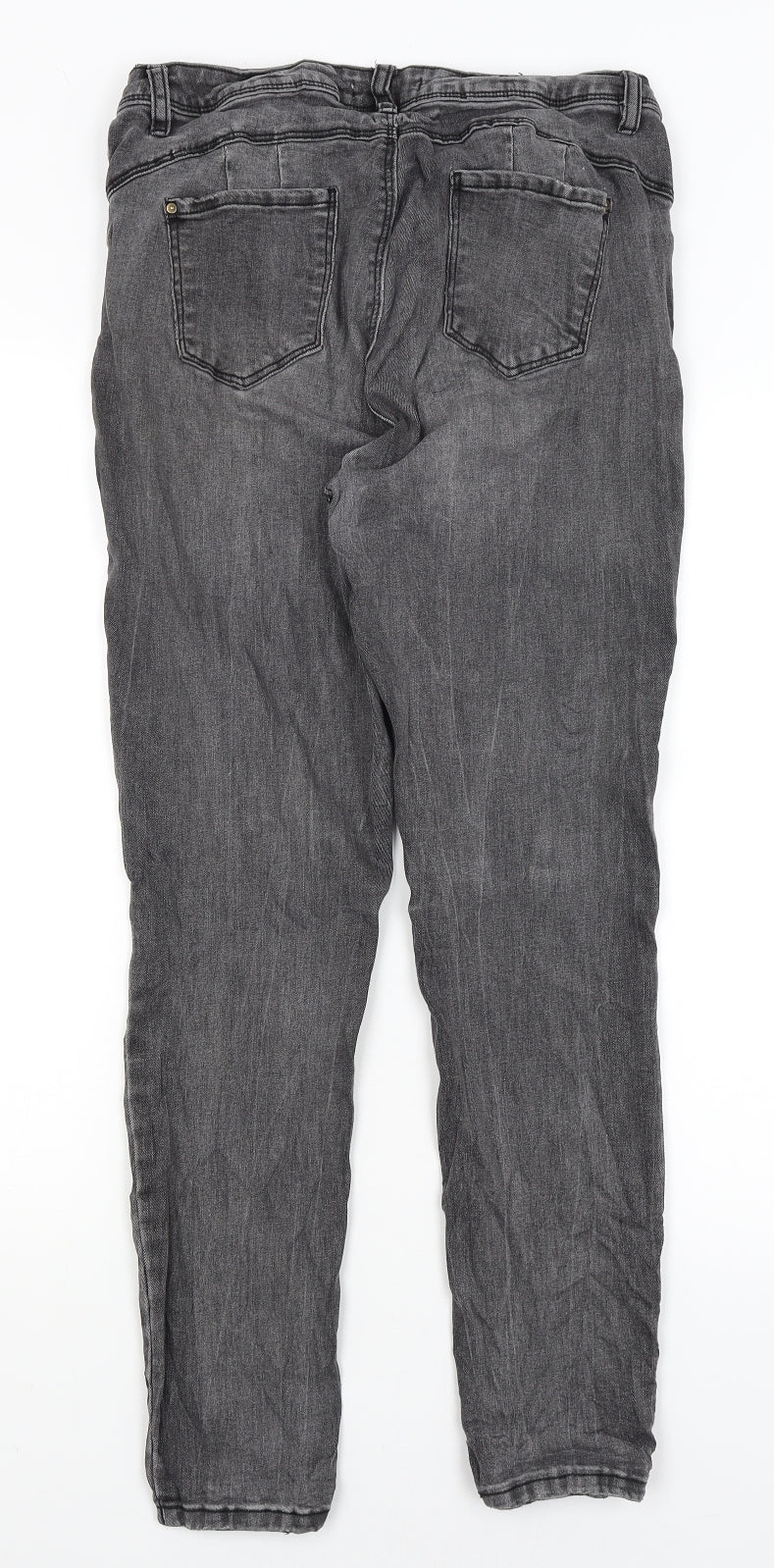 Denim Co Womens Grey   Skinny Jeans Size 14 L27 in