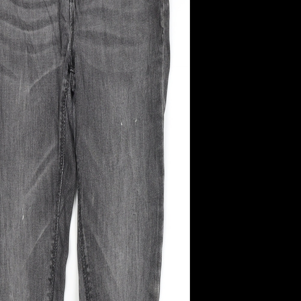 Denim Co Womens Grey   Skinny Jeans Size 14 L27 in