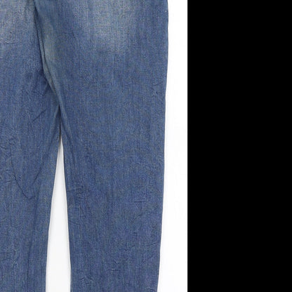 Bershka Mens Blue   Straight Jeans Size 32 in L29 in
