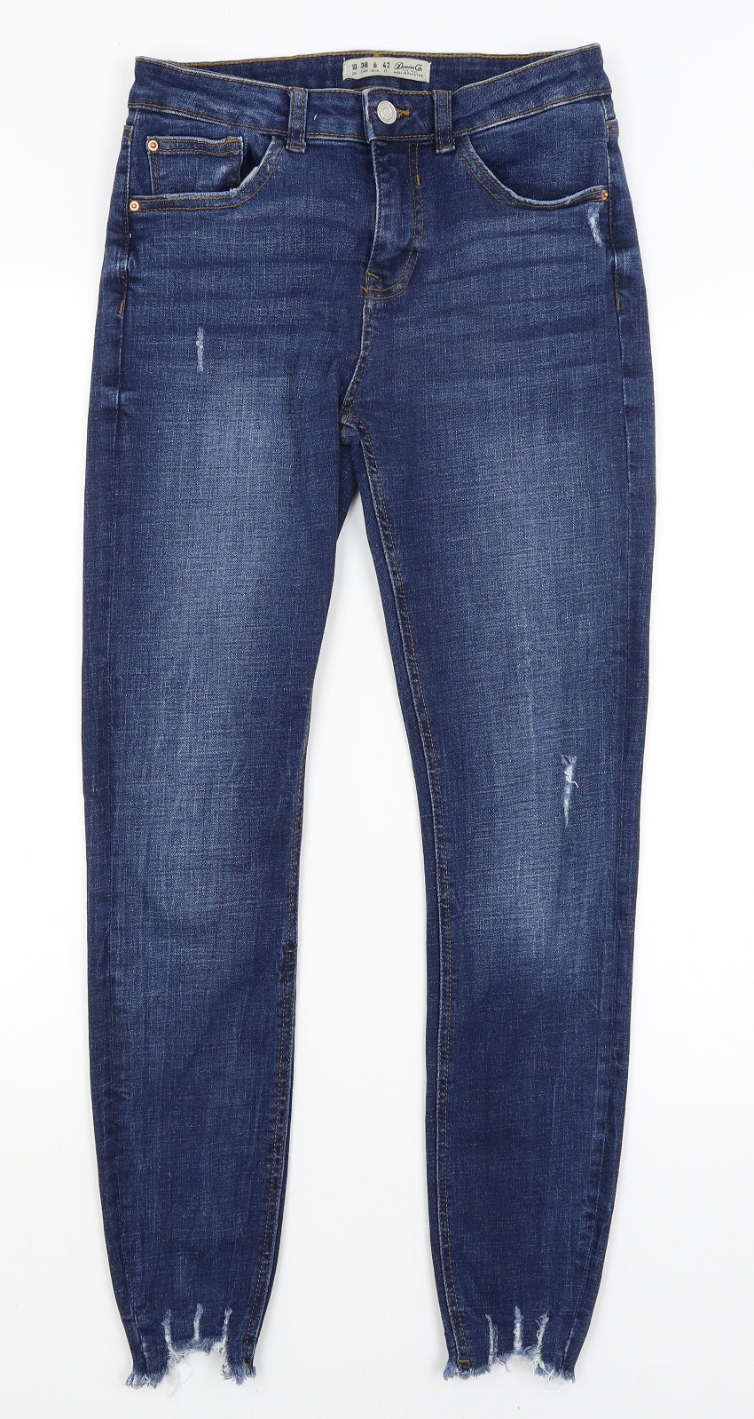 Denim Co Womens Blue   Skinny Jeans Size 10 L28 in
