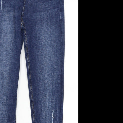 Denim Co Womens Blue   Skinny Jeans Size 10 L28 in