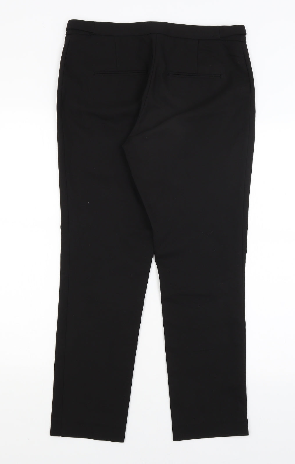 Womens UK Size 12 H&M Regular Fit Dress Pants Black Trousers