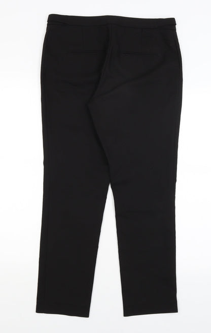 Womens UK Size 12 H&M Regular Fit Dress Pants Black Trousers
