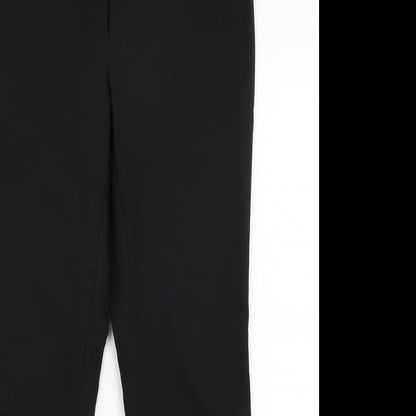 Womens UK Size 12 H&M Regular Fit Dress Pants Black Trousers