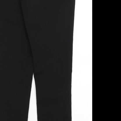 Womens UK Size 12 H&M Regular Fit Dress Pants Black Trousers