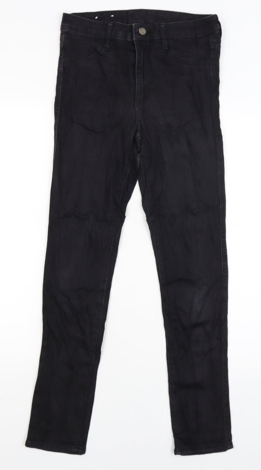 Womens UK Size 8 H&M Slim Fit Skinny Black Jeans