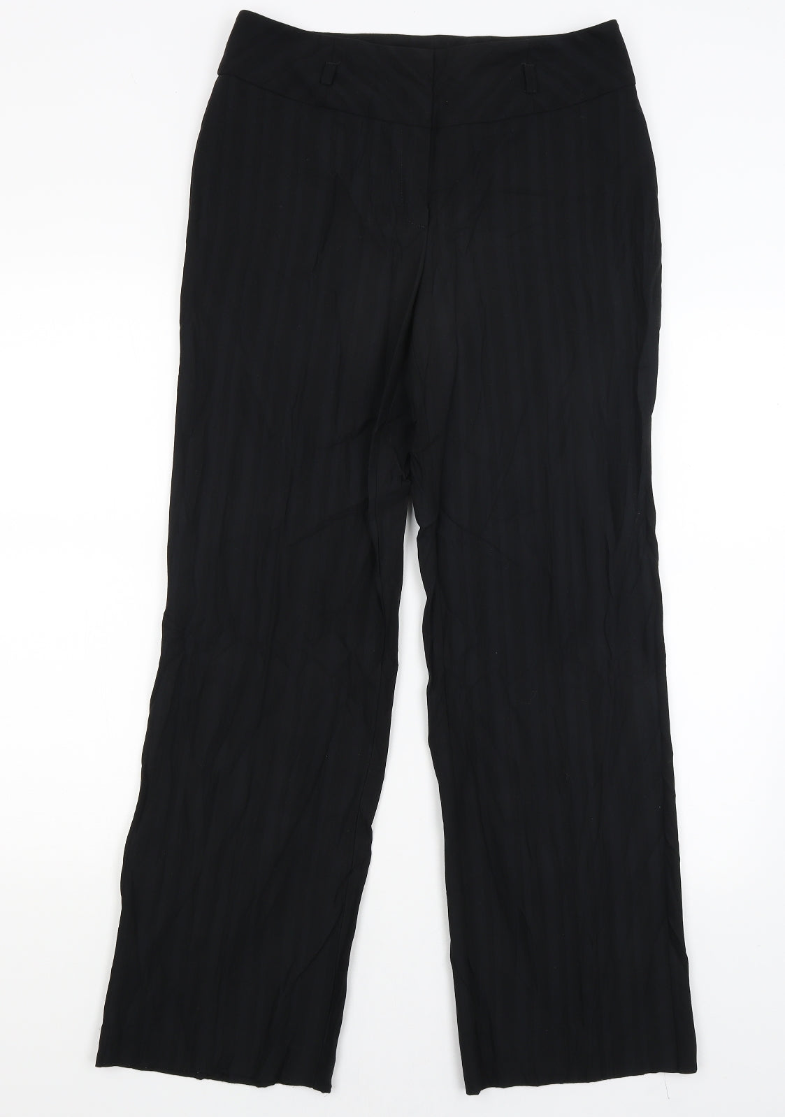 Womens UK Size 12 Principles Regular Fit Dress Pants Black Trousers