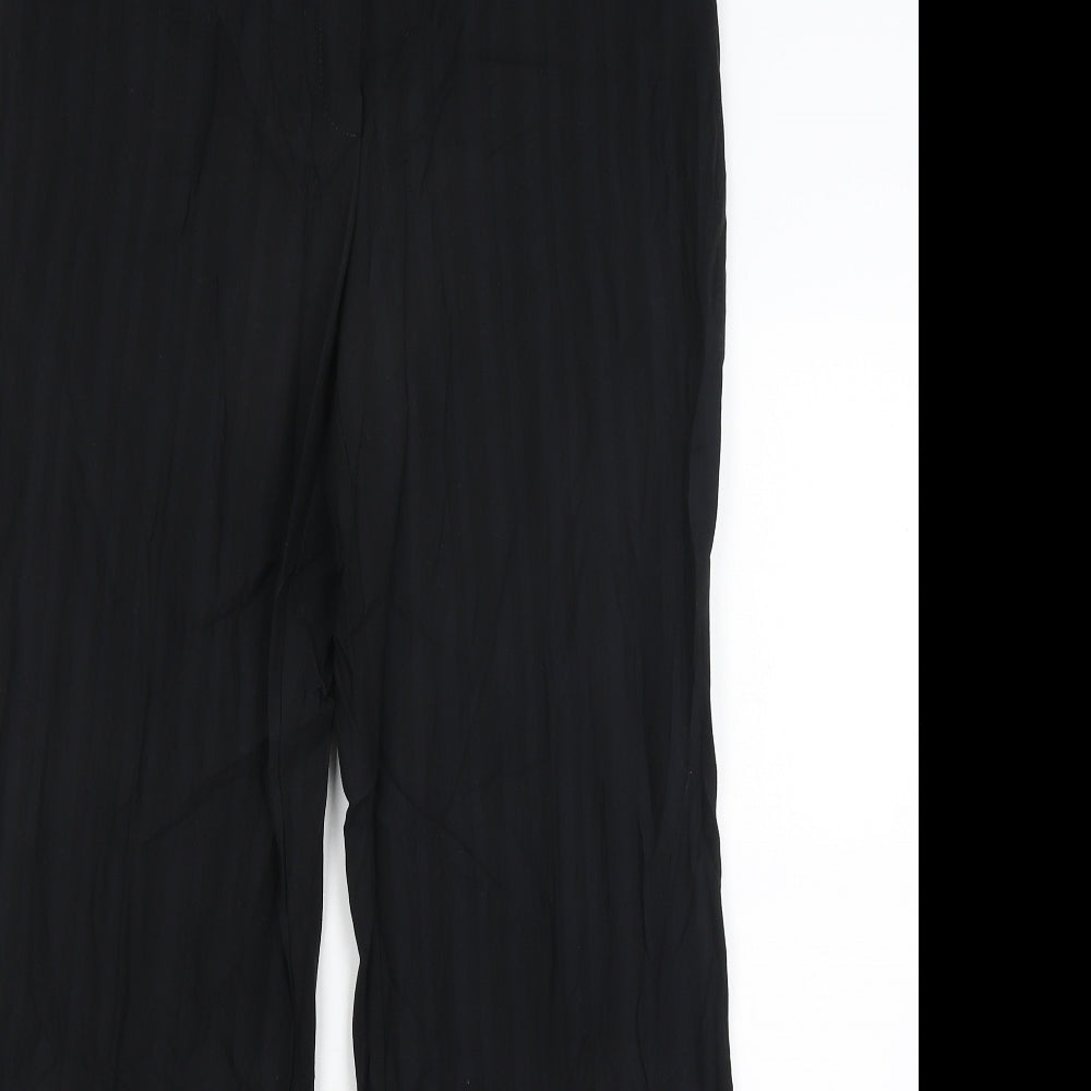 Womens UK Size 12 Principles Regular Fit Dress Pants Black Trousers