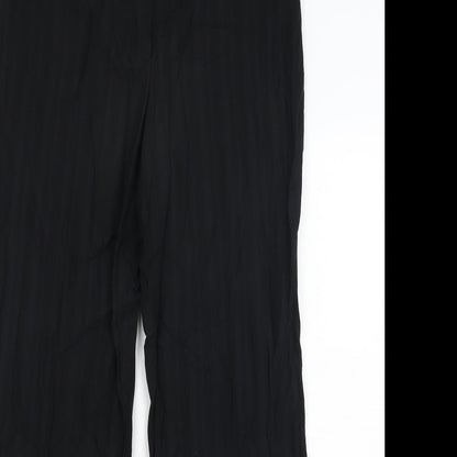 Womens UK Size 12 Principles Regular Fit Dress Pants Black Trousers