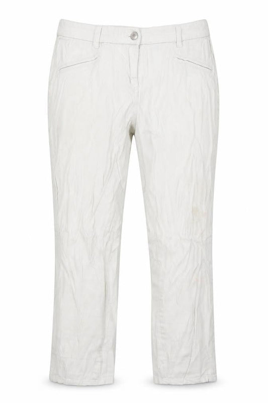 Womens UK Size 14 BHS Regular Fit Straight White Jeans