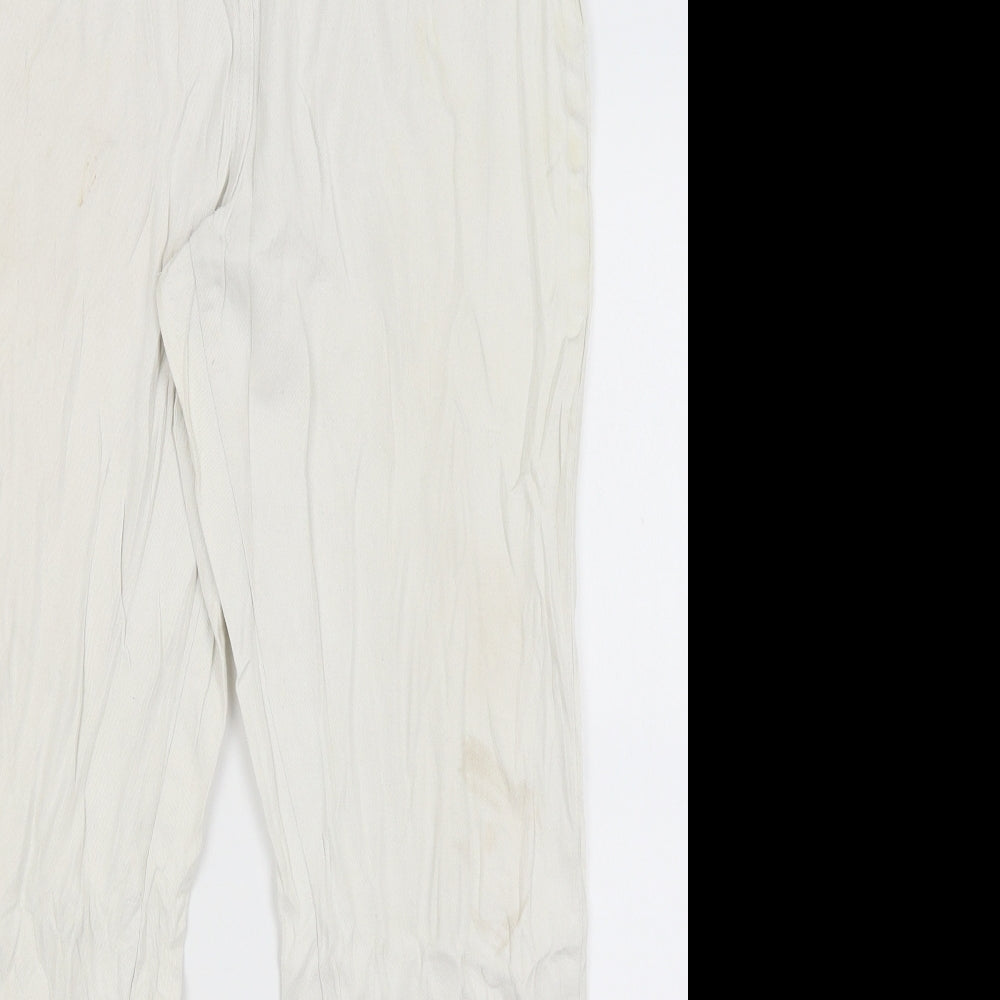 BHS Womens White   Straight Jeans Size 14 L27 in