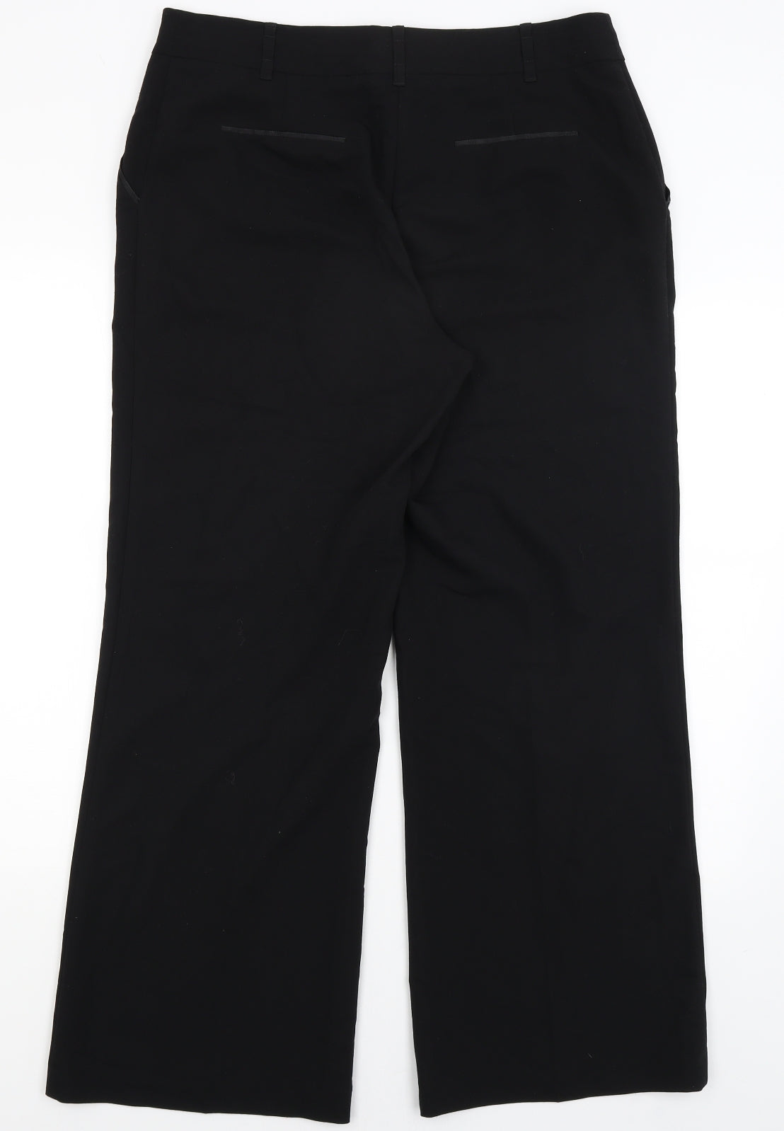 Womens UK Size 14 NEXT Regular Fit Dress Pants Black Trousers