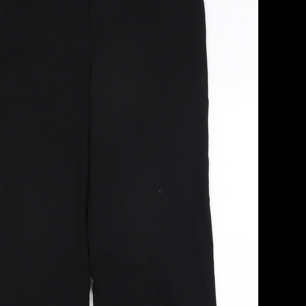 Womens UK Size 14 NEXT Regular Fit Dress Pants Black Trousers