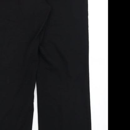 Womens UK Size 14 NEXT Regular Fit Dress Pants Black Trousers