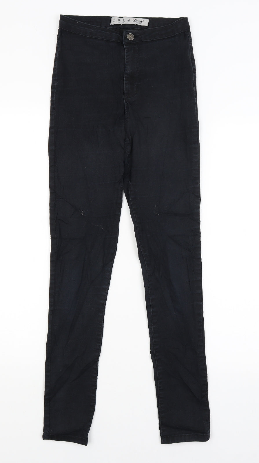 Denim Co Womens Black   Skinny Jeans Size 8 L28 in