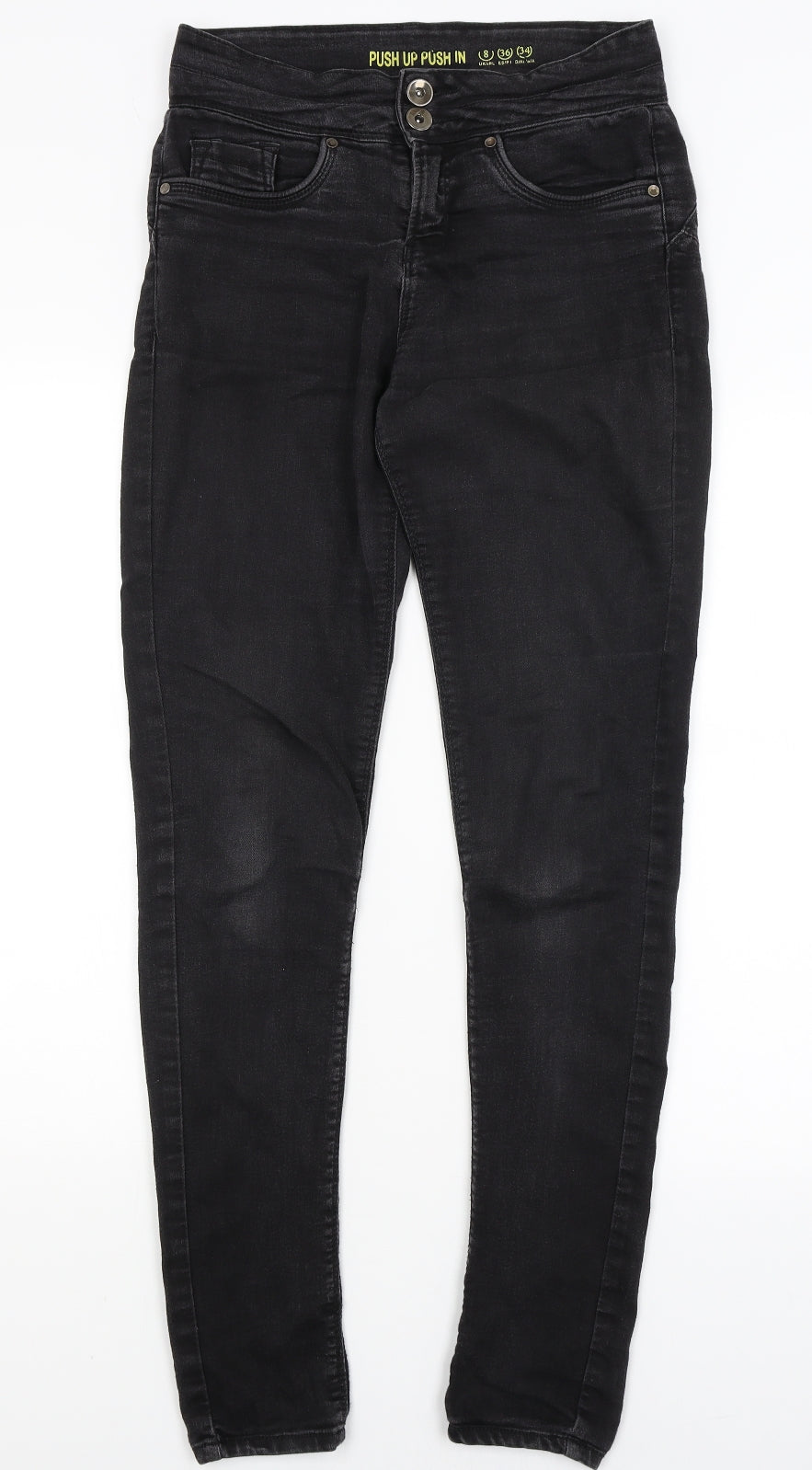 Denim Co Womens Black   Skinny Jeans Size 8 L29.5 in