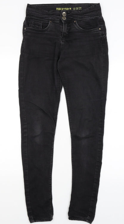 Denim Co Womens Black   Skinny Jeans Size 8 L29.5 in