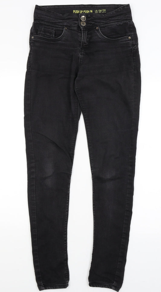 Denim Co Womens Black   Skinny Jeans Size 8 L29.5 in