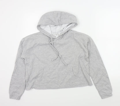 Just hoods Womens Grey Colourblock  Pullover Hoodie Size M