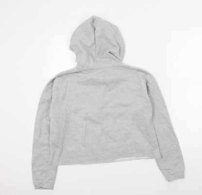 Just hoods Womens Grey Colourblock  Pullover Hoodie Size M