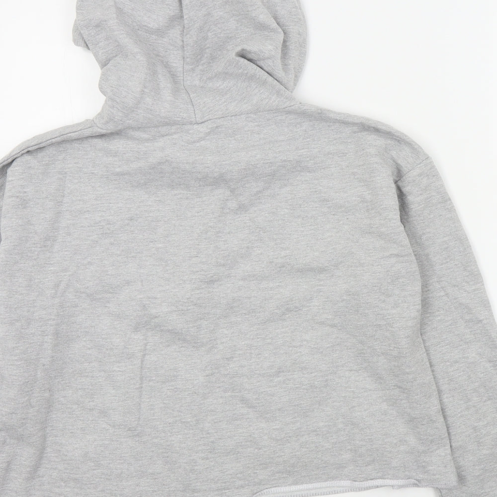 Just hoods Womens Grey Colourblock  Pullover Hoodie Size M