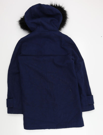 Sparkle & Fade Womens Blue   Overcoat Coat Size S