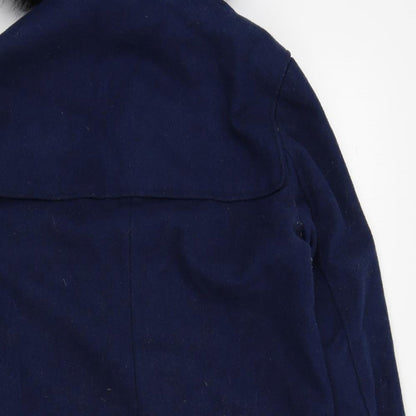 Sparkle & Fade Womens Blue   Overcoat Coat Size S