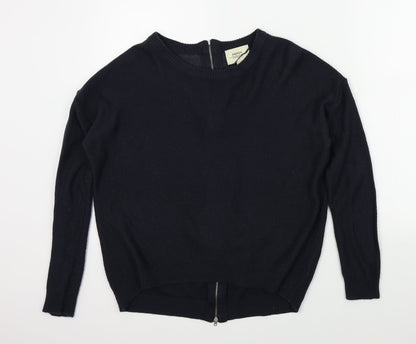 Additional front view of Papaya women’s blue jumper, size M