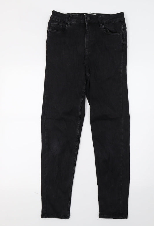 New Look Womens Black  Denim Skinny Jeans Size 10 L24 in