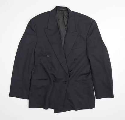 Mens UK Size 40 River Island Regular Black Suit