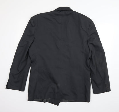 Mens UK Size 40 River Island Regular Black Suit