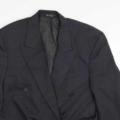 Mens UK Size 40 River Island Regular Black Suit