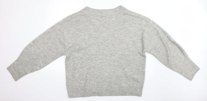 H&M Womens Grey   Pullover Jumper Size M