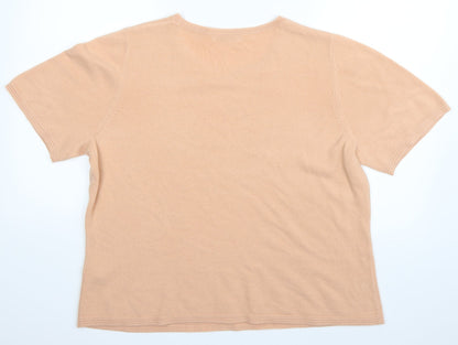 Marks and Spencer Womens Orange   Basic Polo Size 18