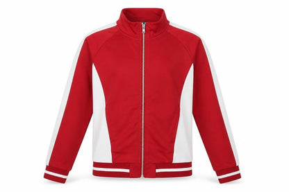 Front view of Primark girls’ red jacket coat, size XS