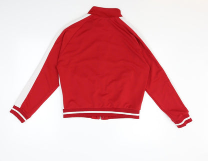 Back view of Primark girls’ red jacket coat, size XS