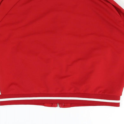 Brand and care label for Primark girls’ red jacket coat, size XS
