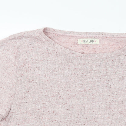 Womens UK Size M New Look Pink Basic Blouse