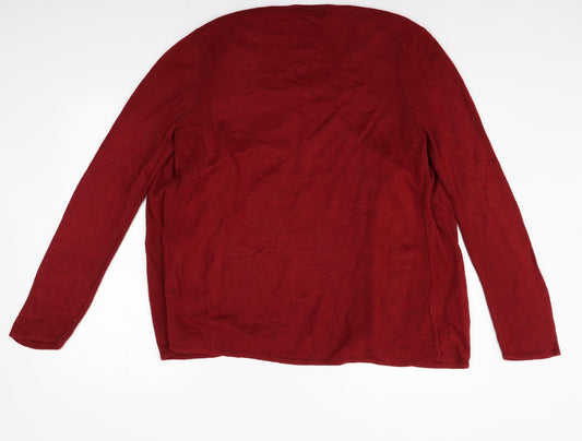 BM Womens Red   Pullover Jumper Size L