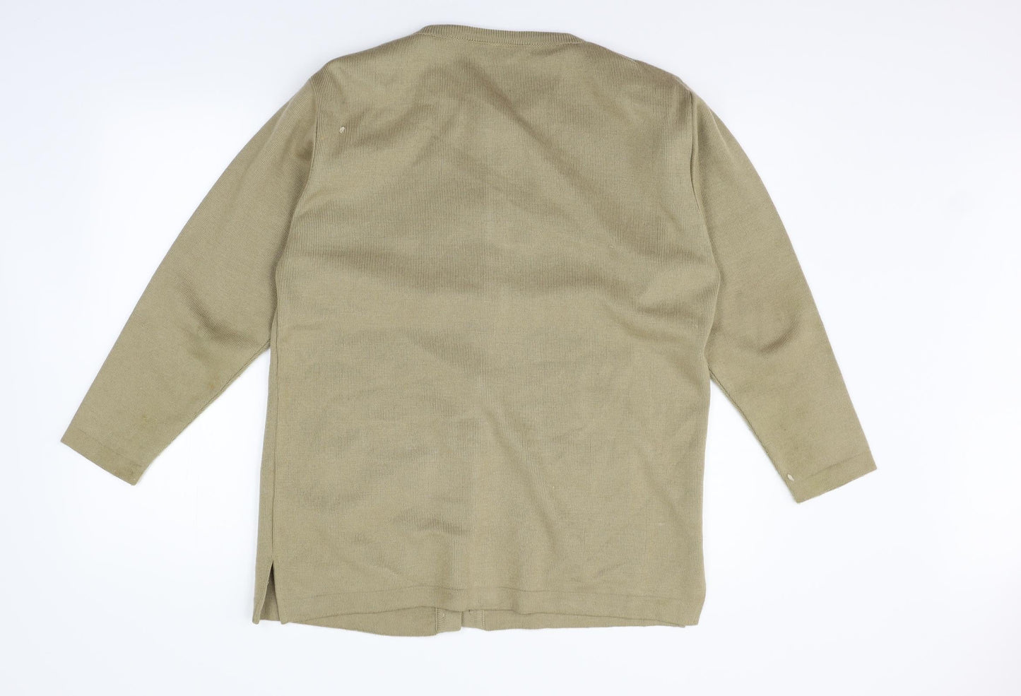 LEXY Womens Beige   Cardigan Jumper Size L