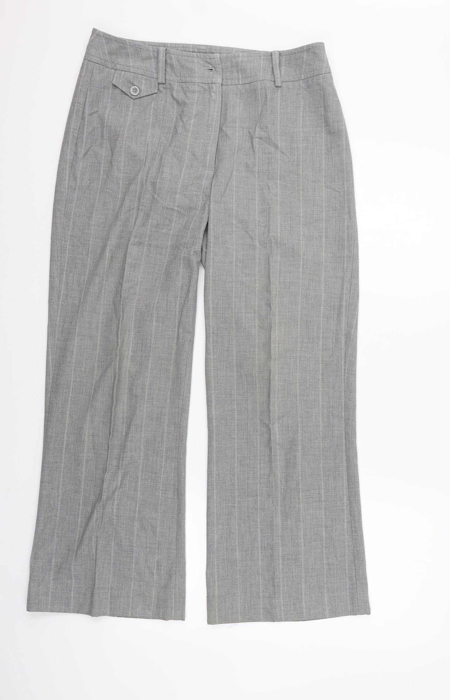 Womens UK Size 14 Per Una Regular Fit  Grey Trousers