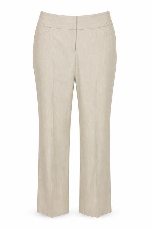 Womens UK Size 18 M&Co Regular Fit  Beige Trousers