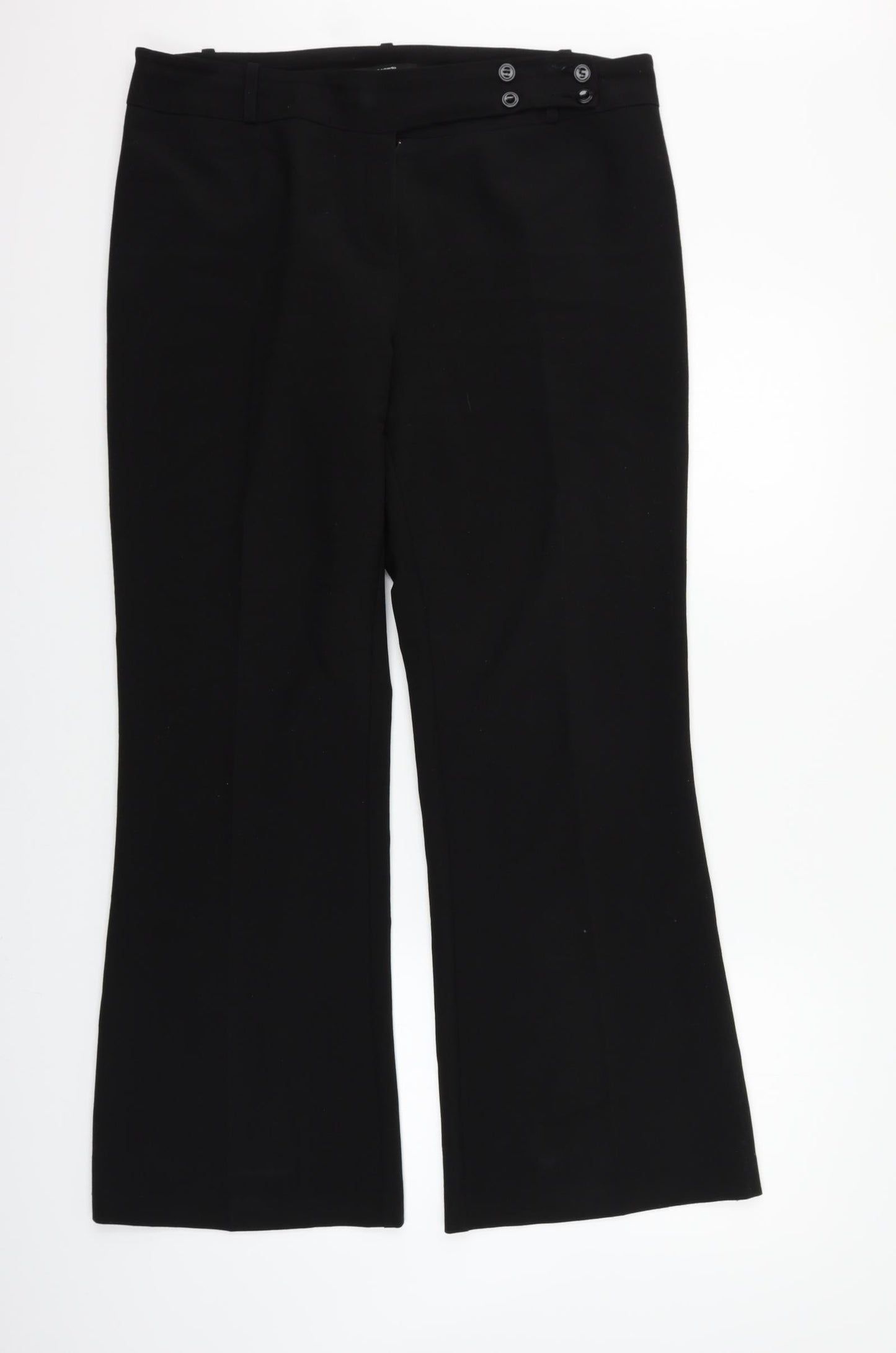 George Womens Black   Trousers  Size 14 L30 in