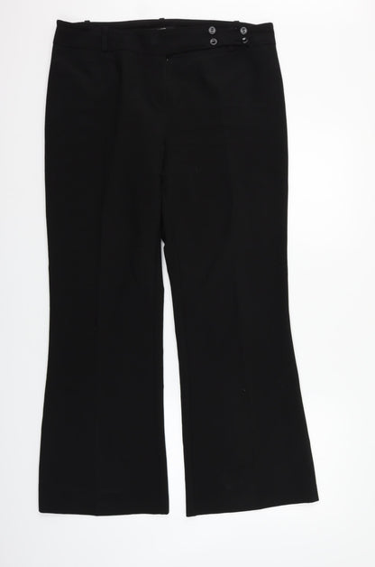 George Womens Black   Trousers  Size 14 L30 in