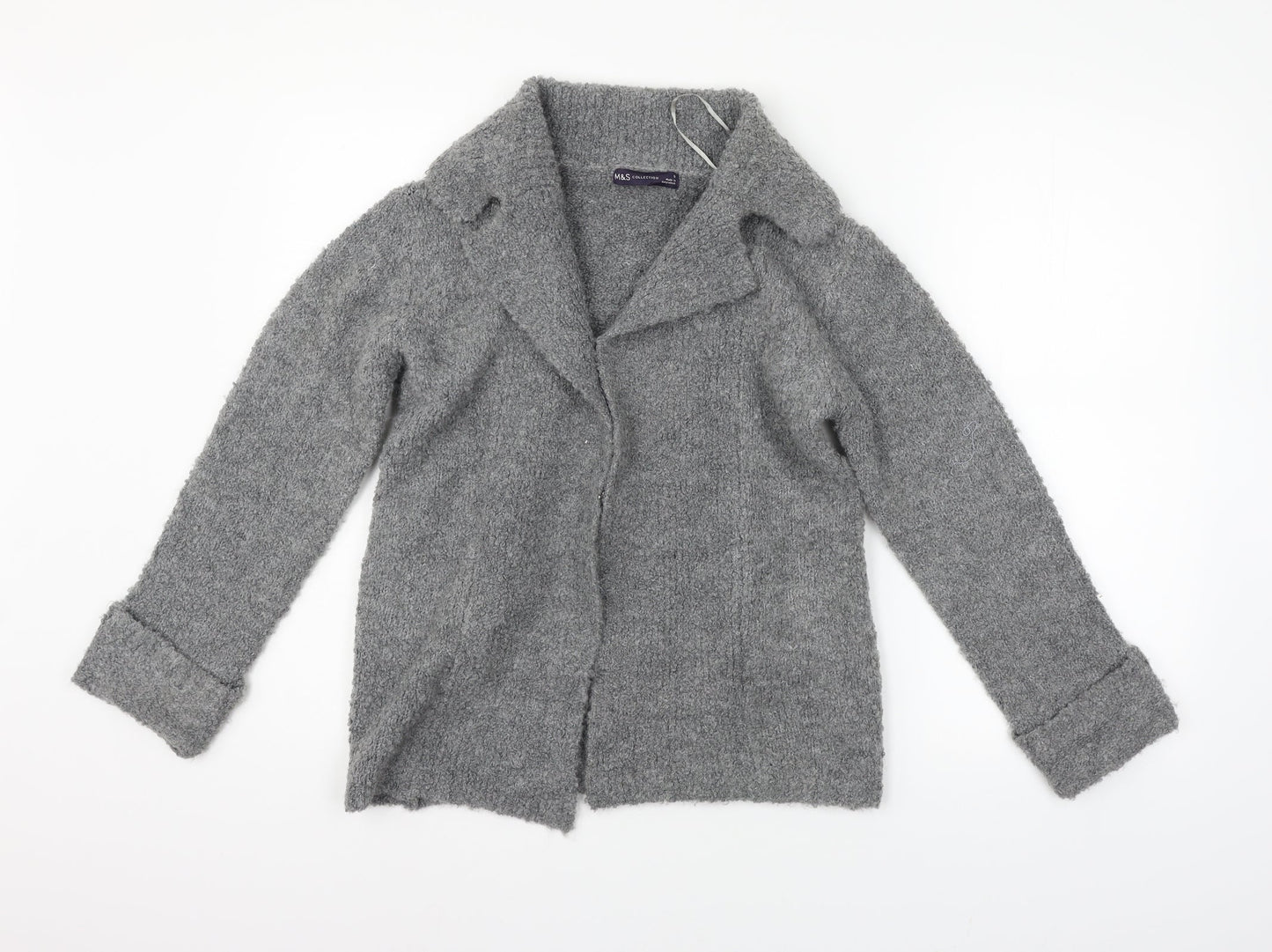 Marks and Spencer Womens Grey   Cardigan Jumper Size S