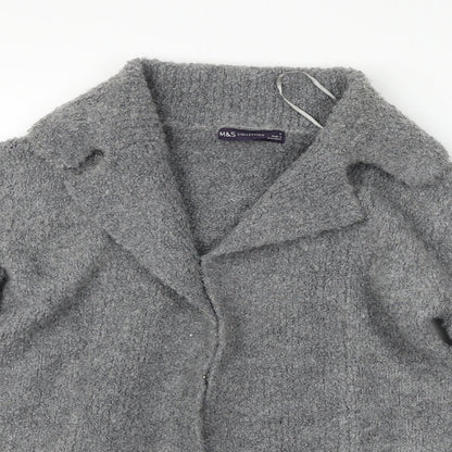Marks and Spencer Womens Grey   Cardigan Jumper Size S